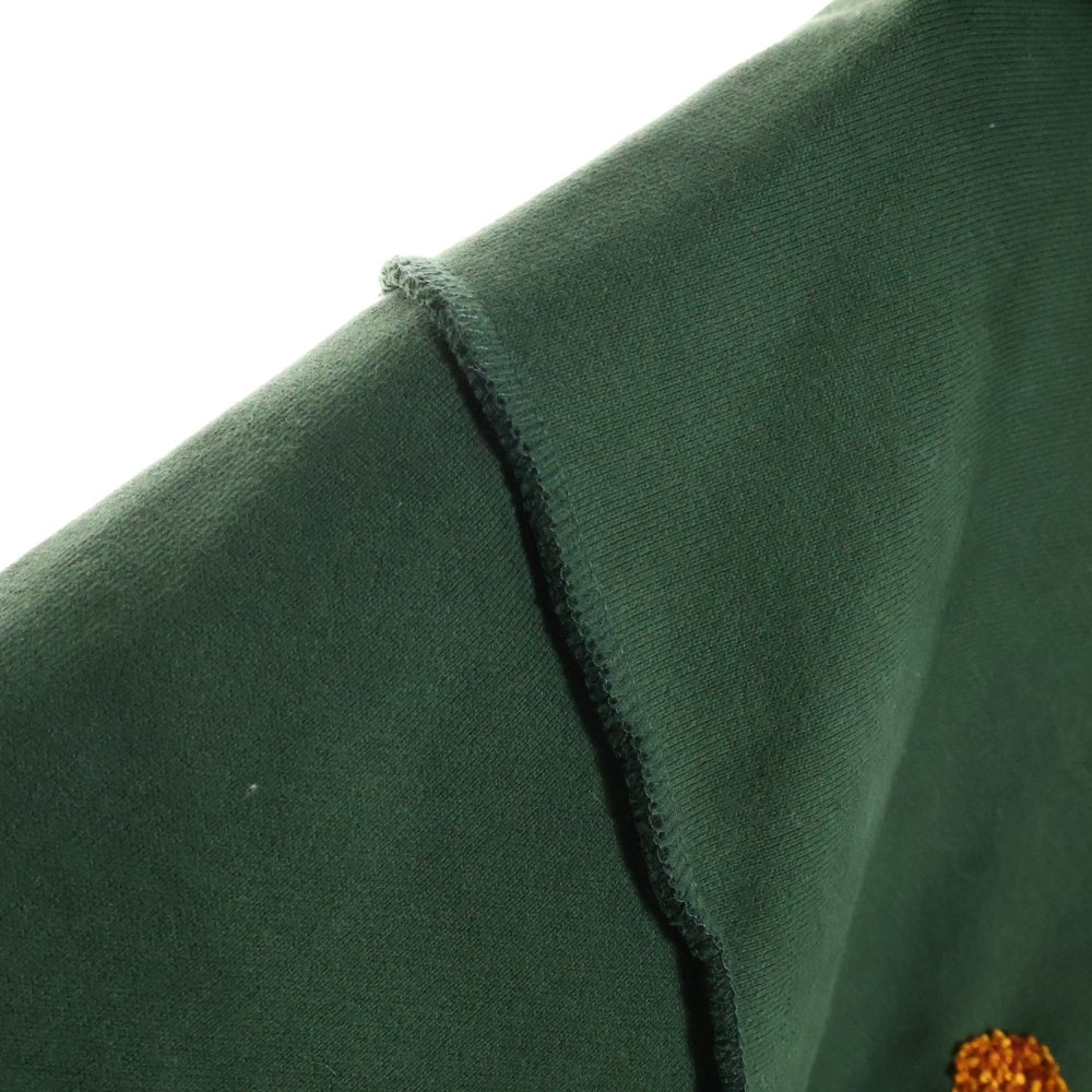 MLVINCE(メルヴィンス) 21AW HEAVY WEIGHT EMBROIDERY LOGO HOODIE ヘビーウェイト フロントロゴ インサイドアウト プルオーバーパーカー MV21AW02-PKC075GR