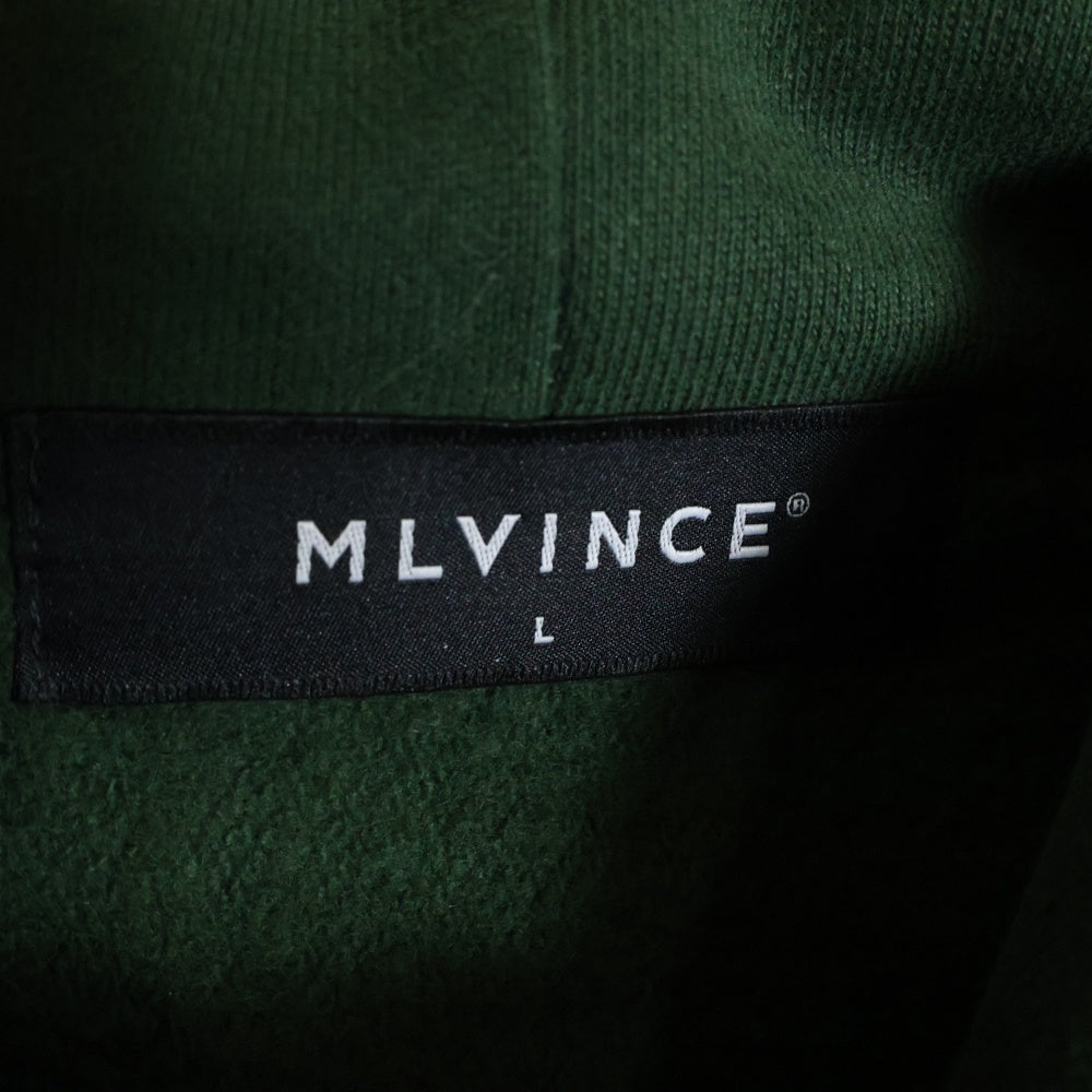 MLVINCE(メルヴィンス) 21AW HEAVY WEIGHT EMBROIDERY LOGO HOODIE ヘビーウェイト フロントロゴ インサイドアウト プルオーバーパーカー MV21AW02-PKC075GR