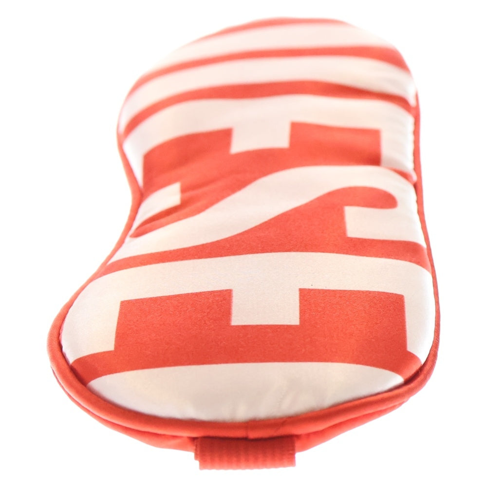 DIESEL(ディーゼル) ロゴデザイン ポーチ付き アイマスク レッド