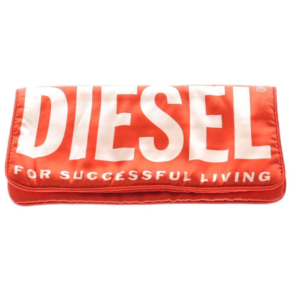 DIESEL(ディーゼル) ロゴデザイン ポーチ付き アイマスク レッド