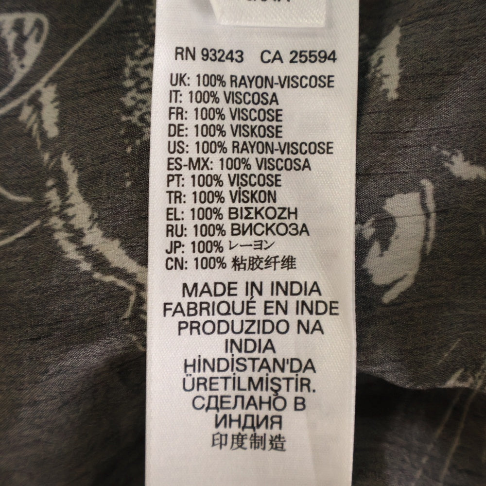 DIESEL(ディーゼル) D-SUPER-E DRESS タトゥーデザイン 総柄 ダブル胸ポケット 長袖シャツ レディース ブラック 00SX3U