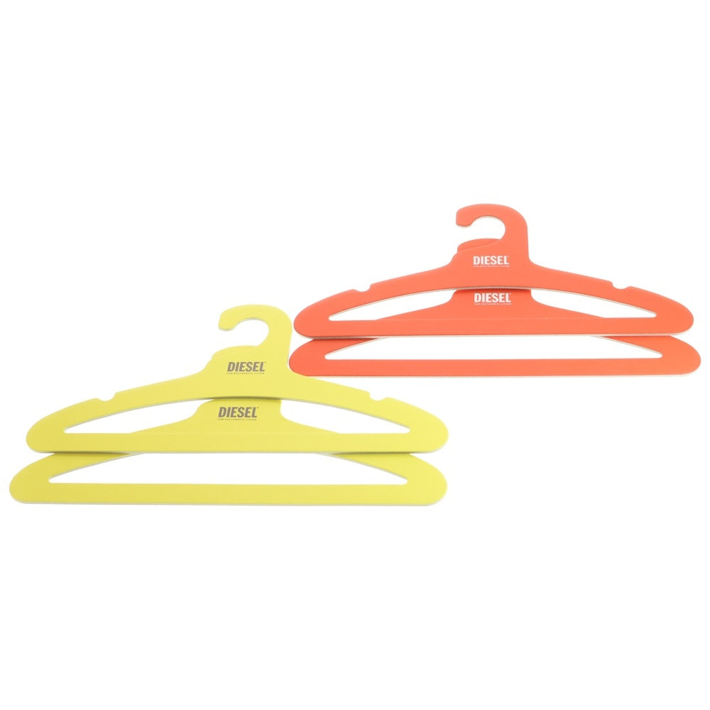 DIESEL(ディーゼル) ロゴデザイン 4枚セット カラーハンガー イエロー/レッド