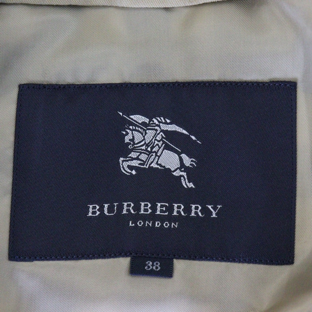 BURBERRY LONDON(バーバリーロンドン) ノバチェック柄ウールライナー コットンギャバ トレンチコート ベージュブラウン レディース B1A59-730-51