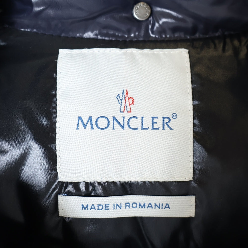 MONCLER(モンクレール) K2 ロゴパッチ スナップボタン フーデッド ダウンジャケット ネイビー 41303