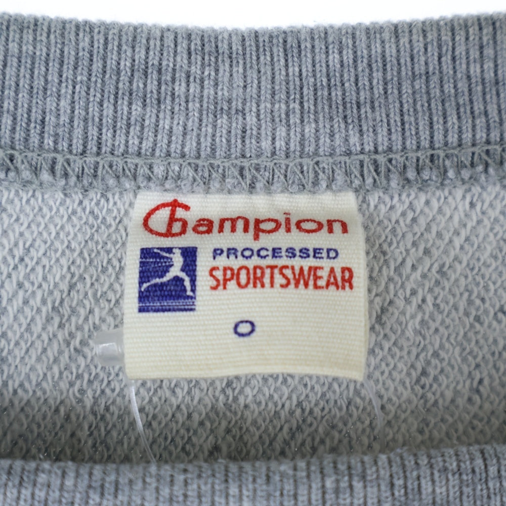 CHAMPION(チャンピオン) MICHIGAN ミシガン カレッジプリント ランタグ復刻 クルーネック スウェット トレーナー グレー CSS4620