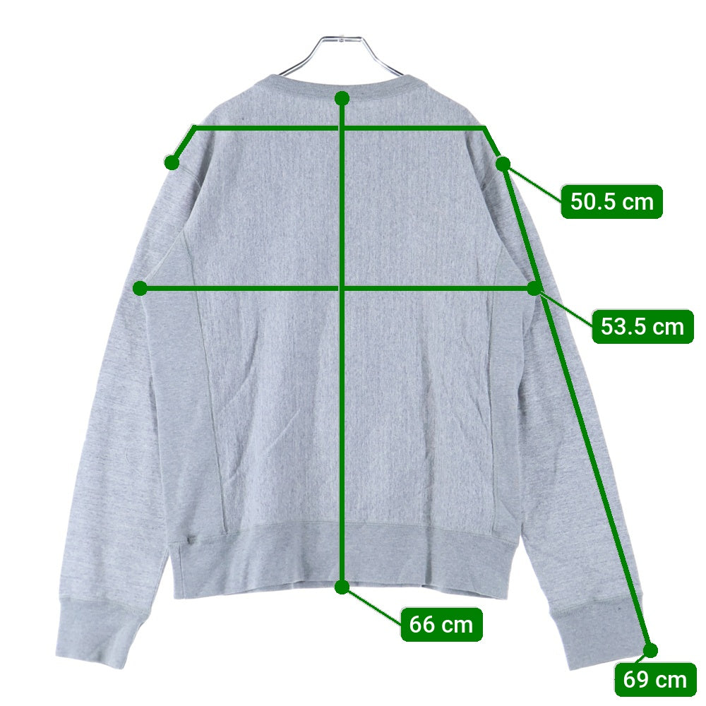 CHAMPION(チャンピオン) MICHIGAN ミシガン カレッジプリント ランタグ復刻 クルーネック スウェット トレーナー グレー CSS4620