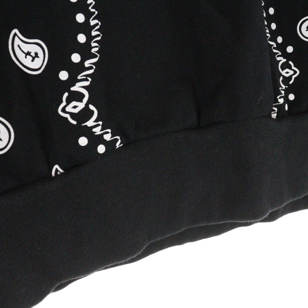 WIND AND SEA(ウィンダンシー) PAISLEY CREW NECK ペイズリー ロゴプリント クルーネック スウェット トレーナー ブラック WDS-O-MTC-24-Q2-CS-05