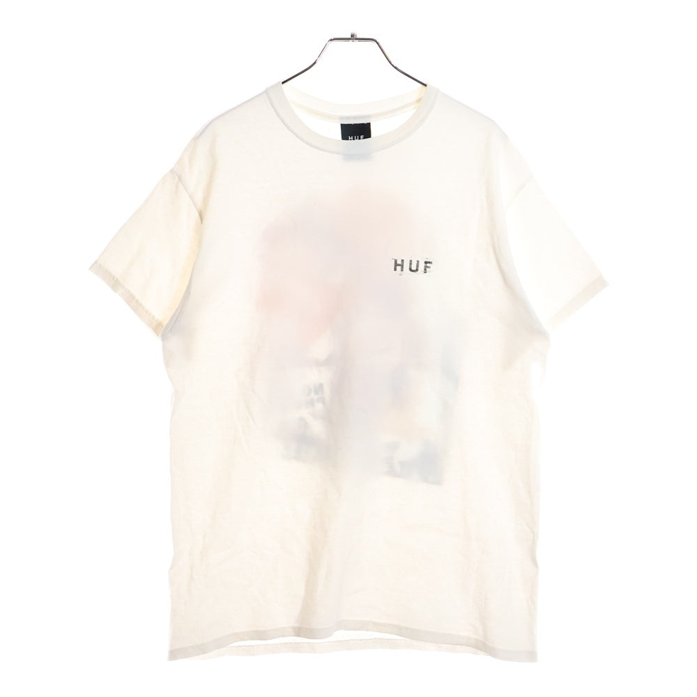 HUF(ハフ) 両面プリント クルーネック 半袖Tシャツ カットソー ホワイト