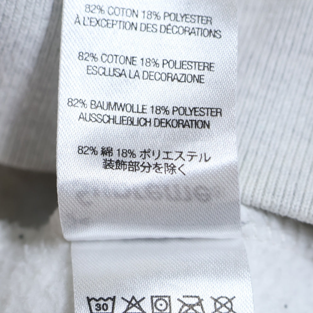 SUPREME(シュプリーム) 22SS Embroidered Chenille Hooded Sweatshirt フロントパイルロゴ シェニール スウェット プルオーバーパーカー グレー