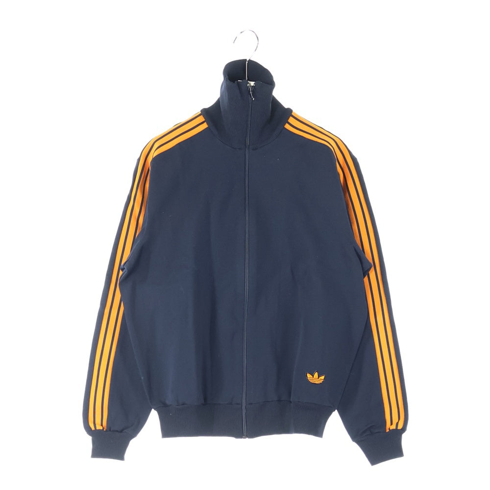 adidas(アディダス) 70-80S 西ドイツ製 デサント社製 トレフォイルロゴ サイドライン トラックジャケット ロゴ刺繍 サイドライン トラックパンツ セットアップ ADS-3F