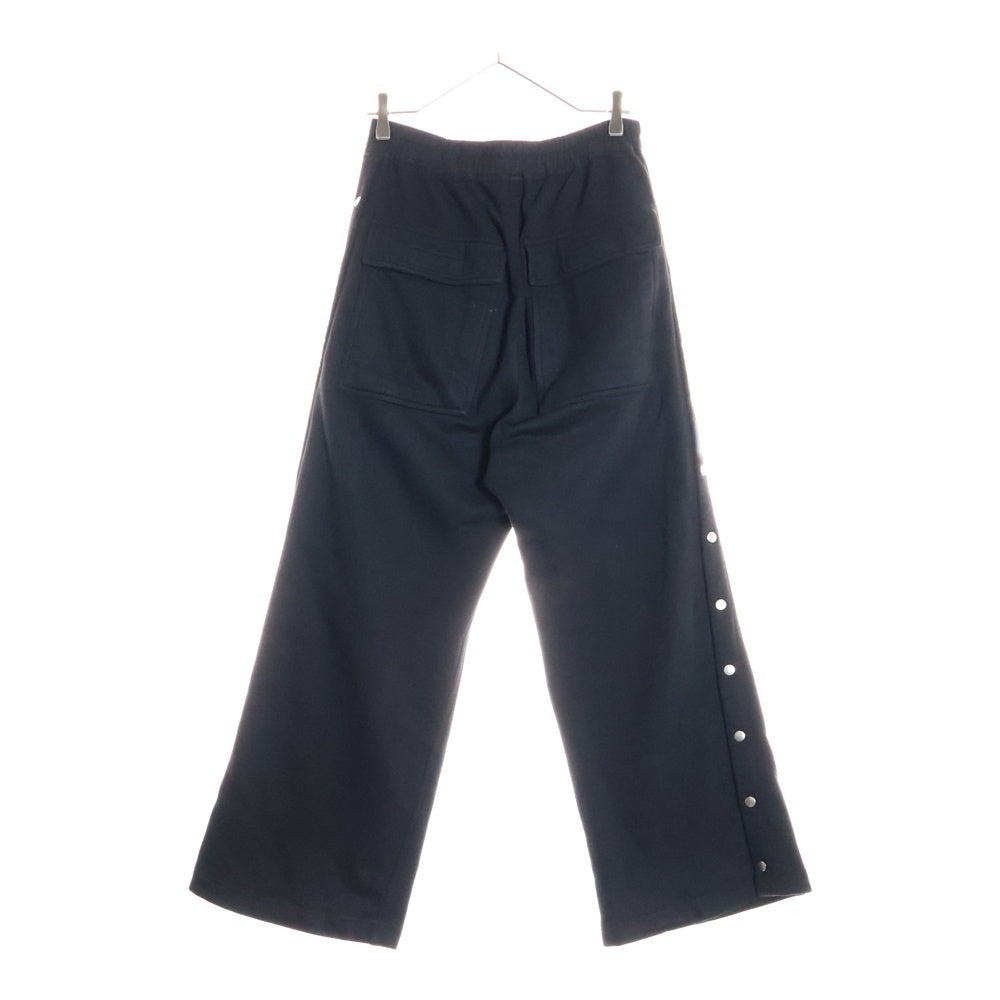 DRKSHDW(ダークシャドウ) 24SS SWEAT PUSHER PANTS サイドスタッズボタン スウェットプッシャーパンツ ブラック DU01D1393-F