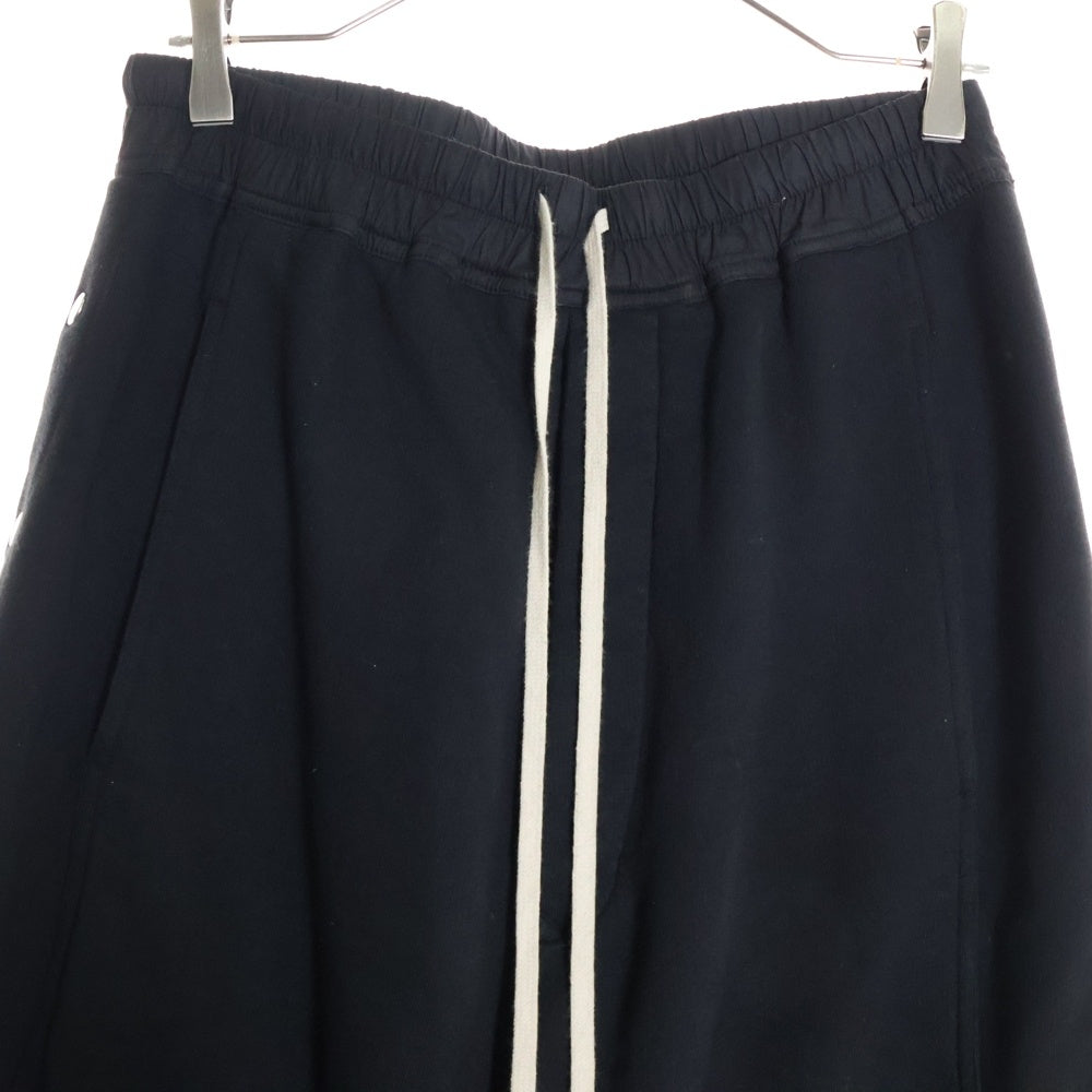 DRKSHDW(ダークシャドウ) 24SS SWEAT PUSHER PANTS サイドスタッズボタン スウェットプッシャーパンツ ブラック DU01D1393-F