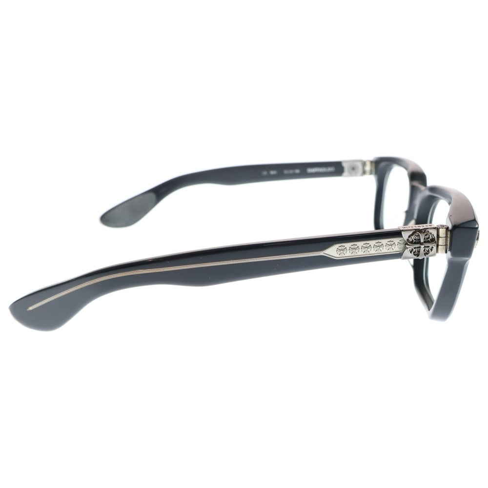 CHROME HEARTS(クロムハーツ) DAFFADLDO クロステンプル スクエアサングラス 眼鏡 アイウェア ブラック