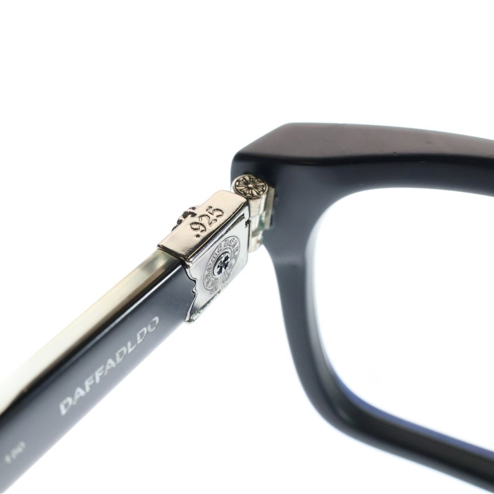 CHROME HEARTS(クロムハーツ) DAFFADLDO クロステンプル スクエアサングラス 眼鏡 アイウェア ブラック