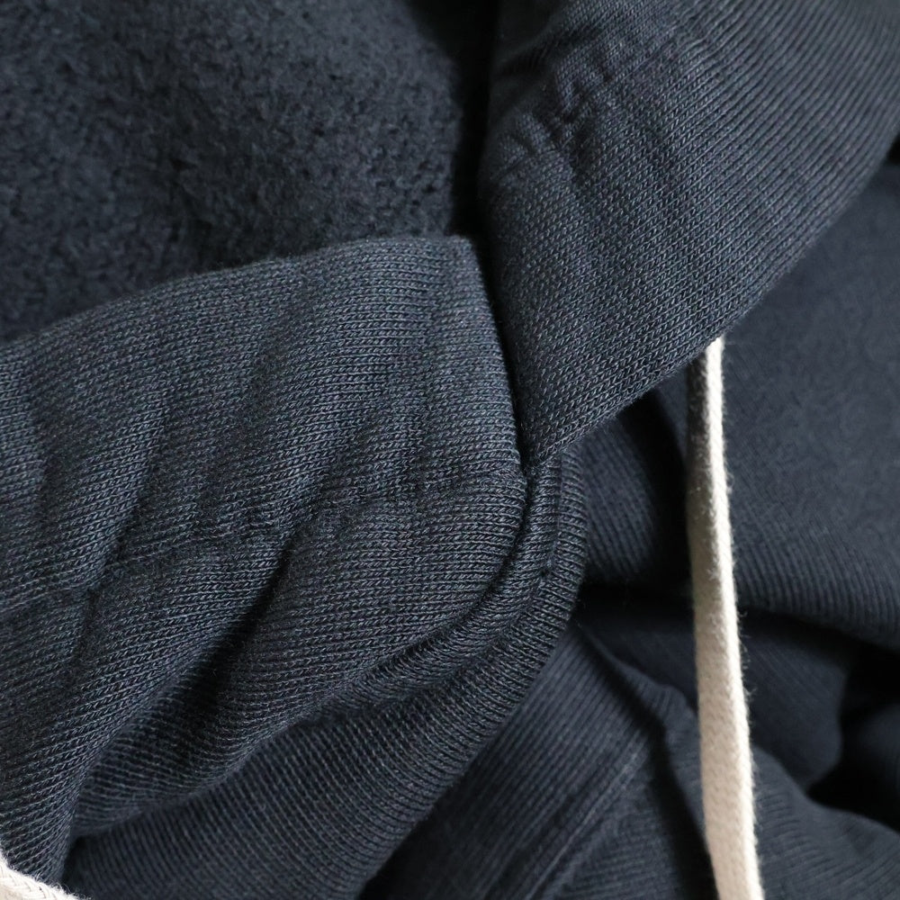 Rick Owens(リックオウエンス) 18SS テキストテープライン スウェット プルオーバーパーカー ブラック RU18S3285-FER4