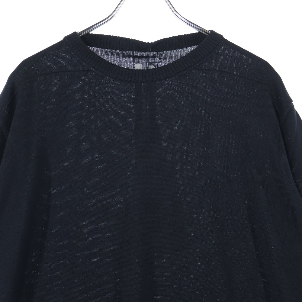 Rick Owens(リックオウエンス) 19AW OVERSIZED ROUND NECK オーバーサイズ ラウンドネック ウールニット セーター ブラック RR19F4689-M