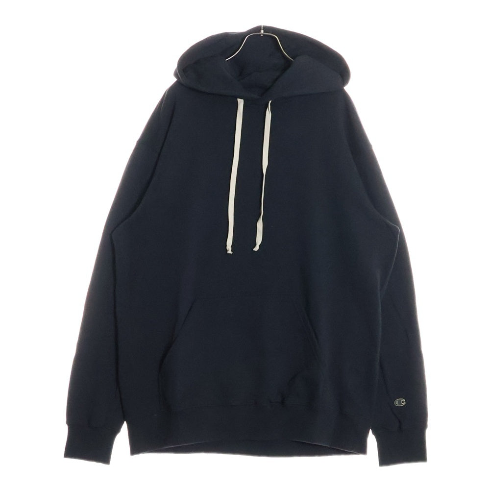 Rick Owens(リックオウエンス) 20SS ×Champion PULLOVER HOODIE バック芒星 スウェット プルオーバーパーカー ブラック CM20S0015-215232