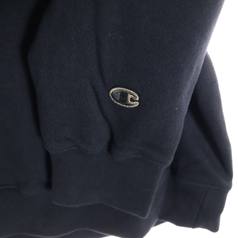 Rick Owens(リックオウエンス) 20SS ×Champion PULLOVER HOODIE バック芒星 スウェット プルオーバーパーカー ブラック CM20S0015-215232