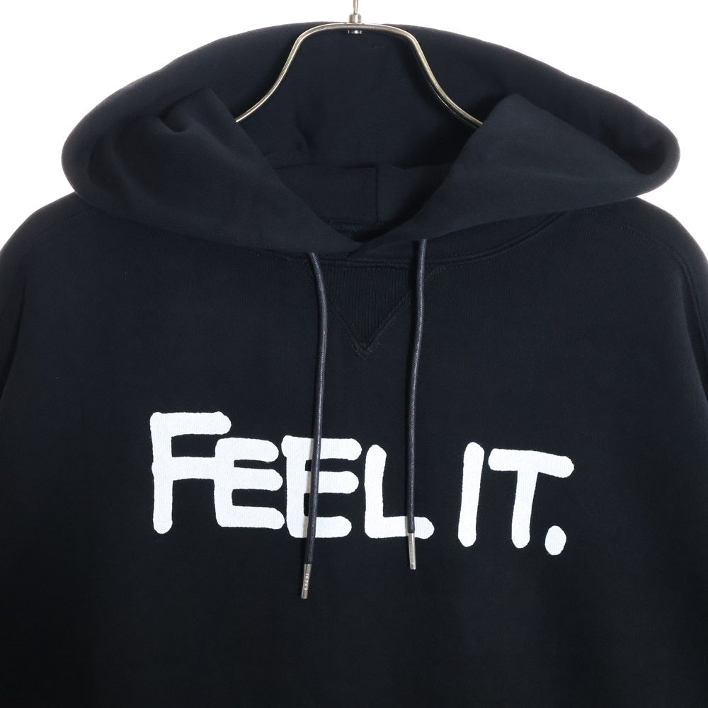 Sacai(サカイ) 21AW ERIC HAZE HOODIE エリックヘイズ フロントプリント スウェット プルオーバーパーカー ブラック 21-0305S