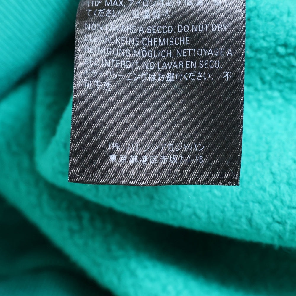 BALENCIAGA(バレンシアガ) 19SS BBロゴ オーバーサイズ スウェット プルオーバーパーカー グリーン 556111 TDV04