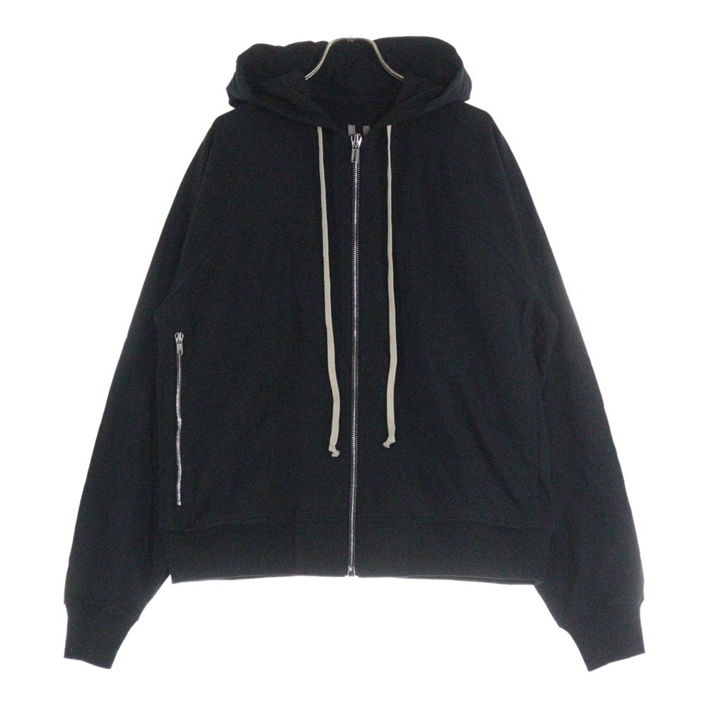 Rick Owens(リックオウエンス) 19AW WINDBREAKER ウインドブレーカー スウェット ジップアップパーカー ブラック RU19F4279-BA