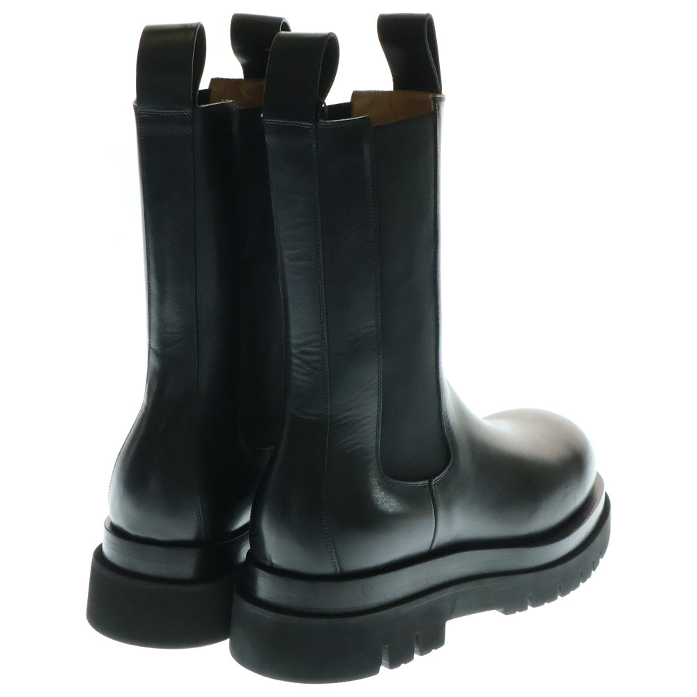BOTTEGA VENETA(ボッテガヴェネタ) LUG BOOT サイドゴア レザー ラグブーツ ブラック 592081 VIFH0