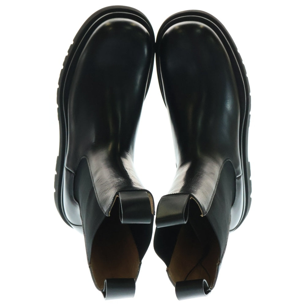 BOTTEGA VENETA(ボッテガヴェネタ) LUG BOOT サイドゴア レザー ラグブーツ ブラック 592081 VIFH0