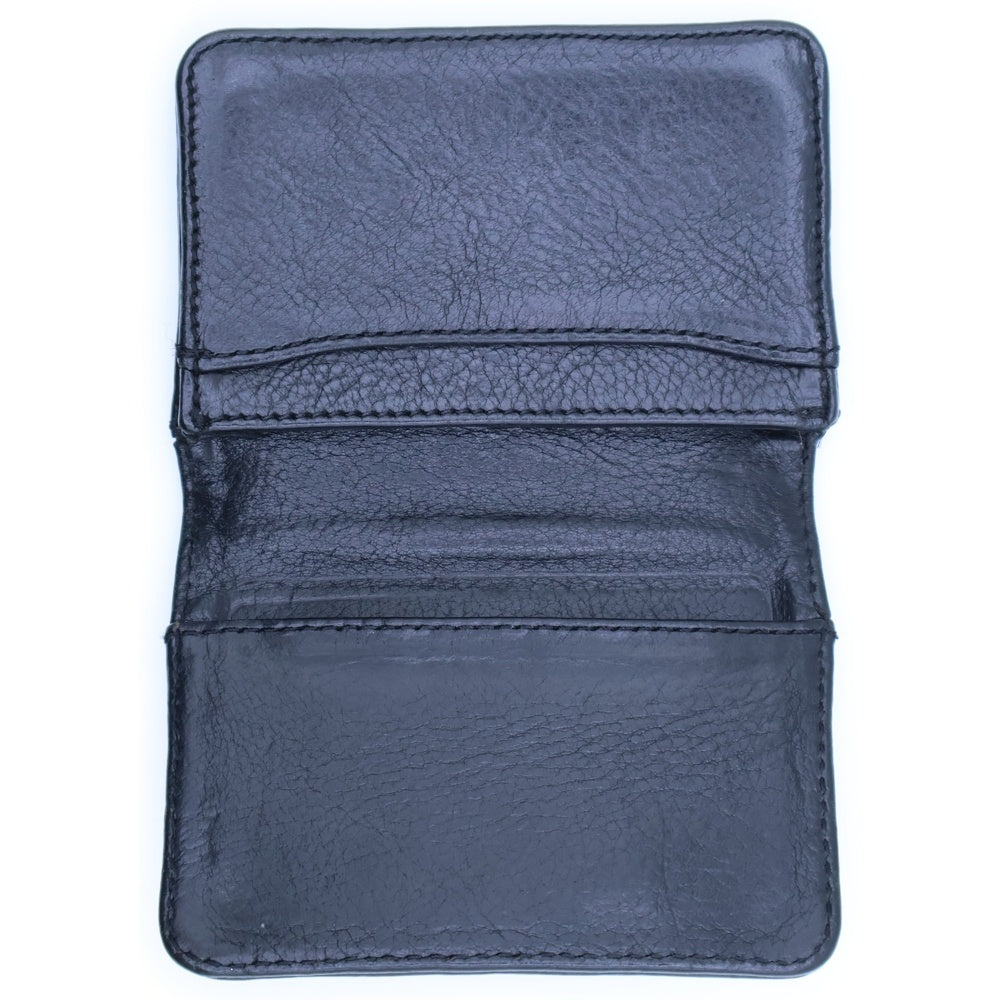 CHROME HEARTS(クロムハーツ) CRD CSE3PKTWDV1 スクロールラベル3ポケットレザーカードケース ブラック