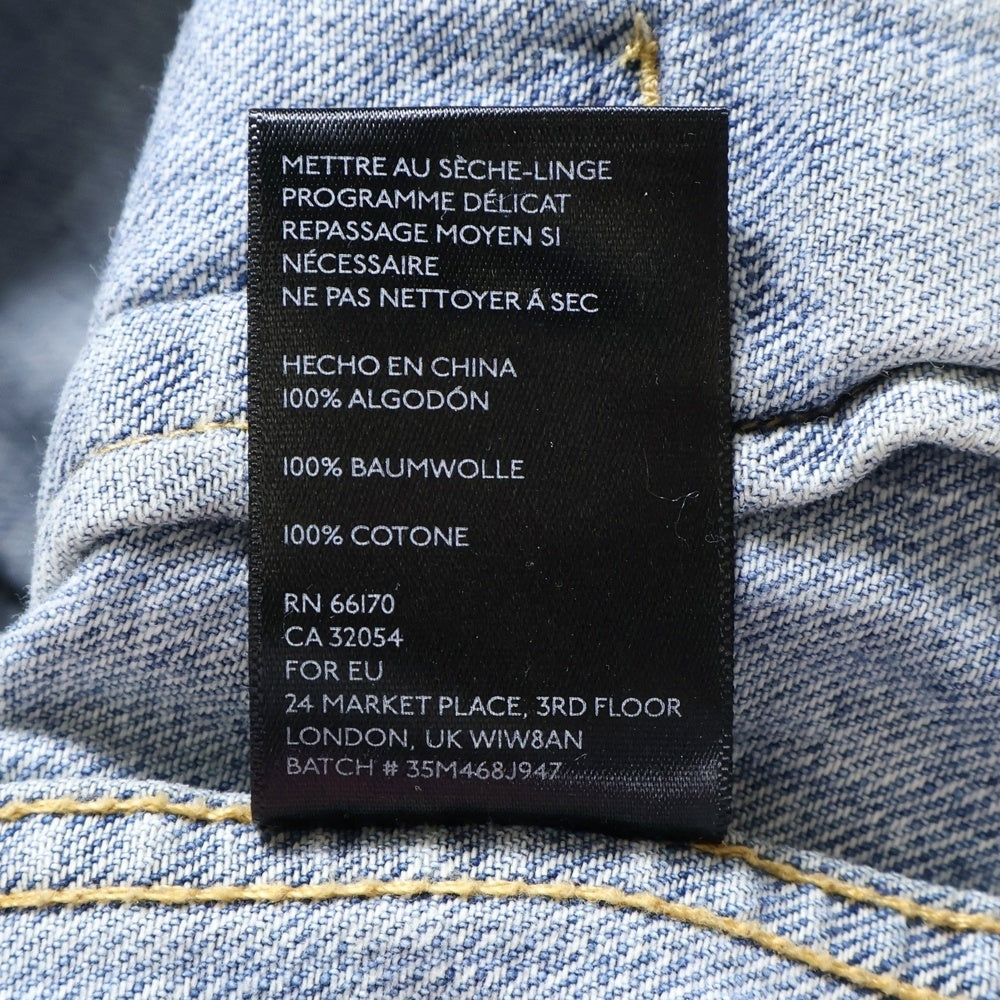 NO BRAND(ノーブランド) STANDARD CLOTH ノルディック柄 デニムジャケット インディゴ