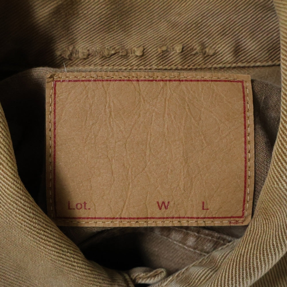 NO BRAND(ノーブランド) Domingo 日本製 トラッカージャケット ブラウン 48-130K