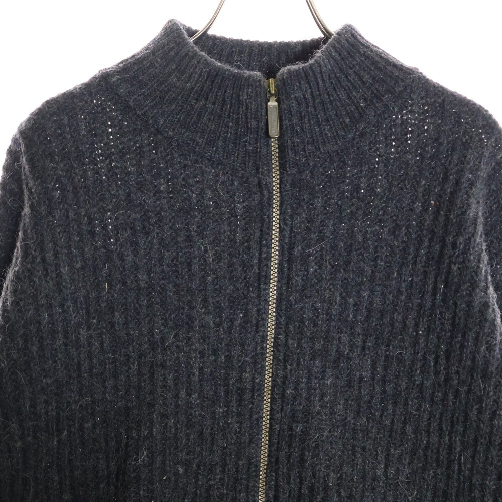 L.L.Bean(エルエルビーン) 80S VINTAGE R423 ヴィンテージ USA製 アルパカ混 ウール ドライバーズニット ジャケット グレー