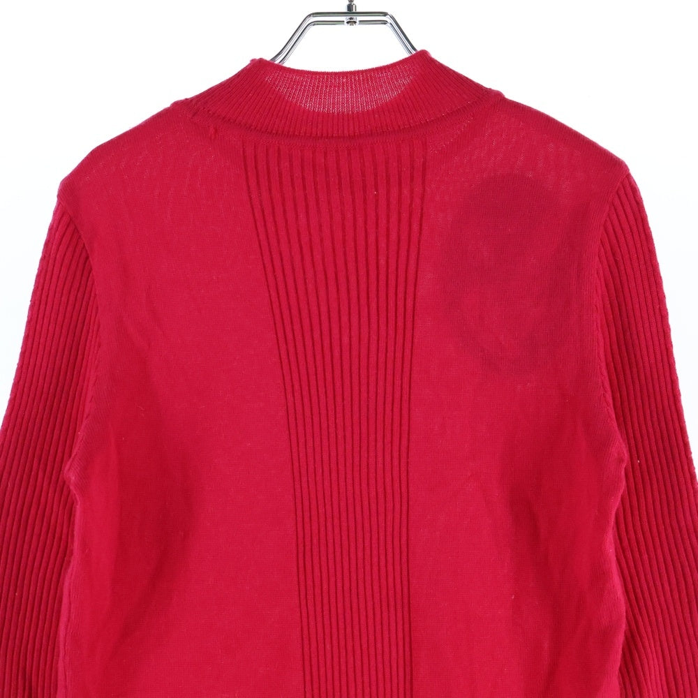 CASTELBAJAC(カステルバジャック) ビーズロゴ ニットセーター レッド レディース