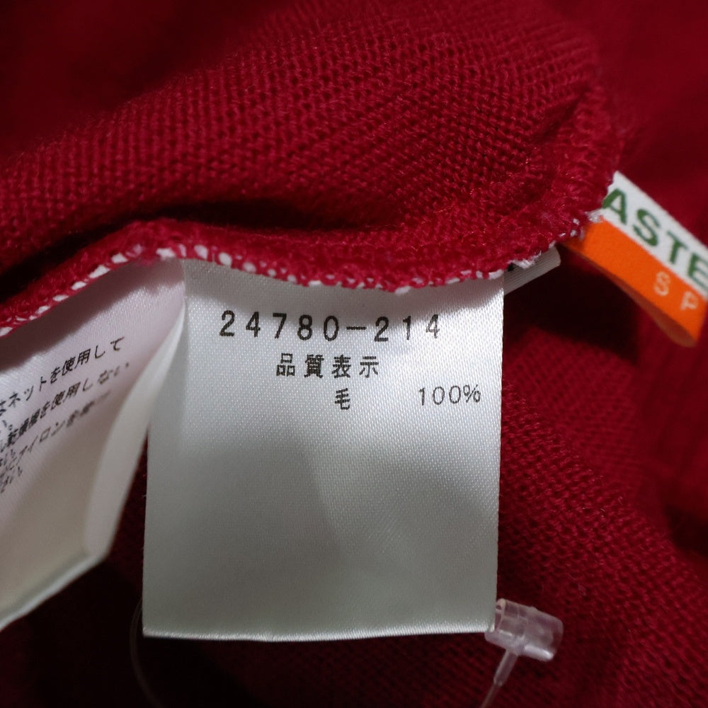 CASTELBAJAC(カステルバジャック) ビーズロゴ ニットセーター レッド レディース