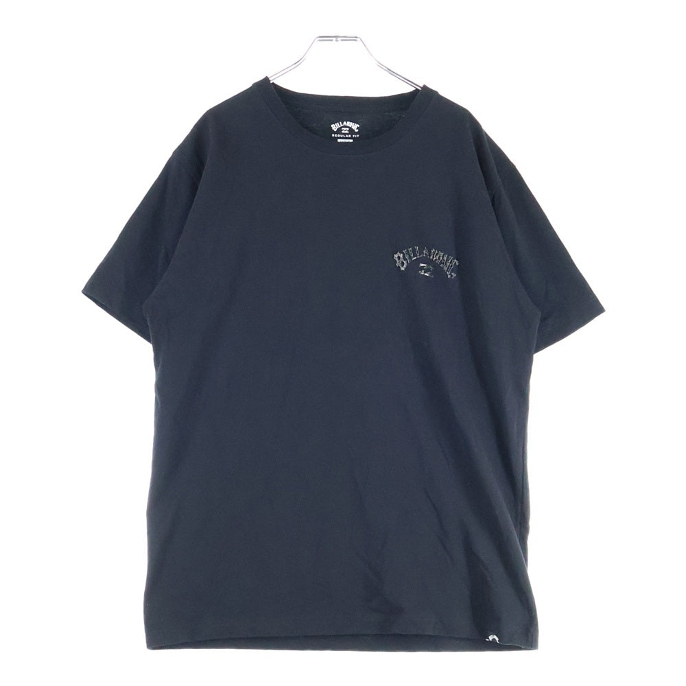 BILLABONG(ビラボン) レオパード柄ロゴ 半袖Tシャツ ブラック BD011Z19