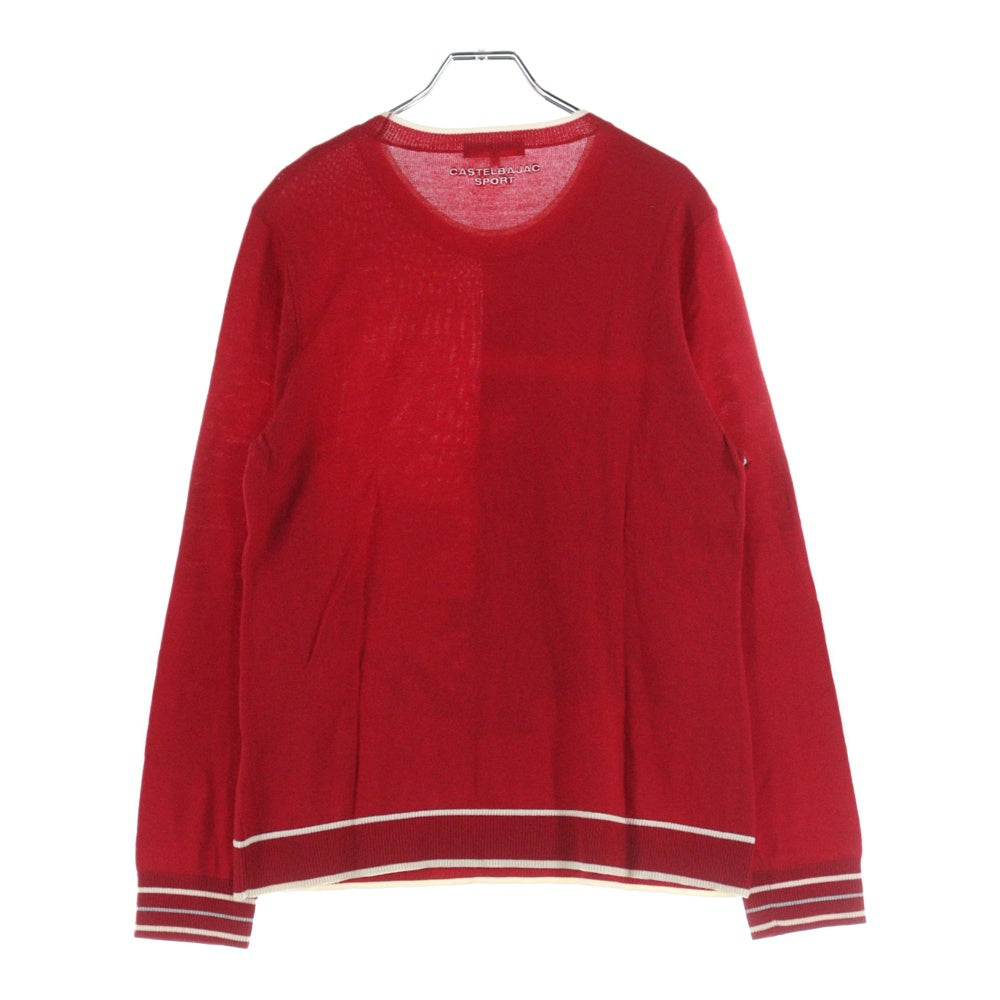 CASTELBAJAC(カステルバジャック) CASTELBAJAC SPORT PINK PANTHER ウールニット セーター レッド 24280-202
