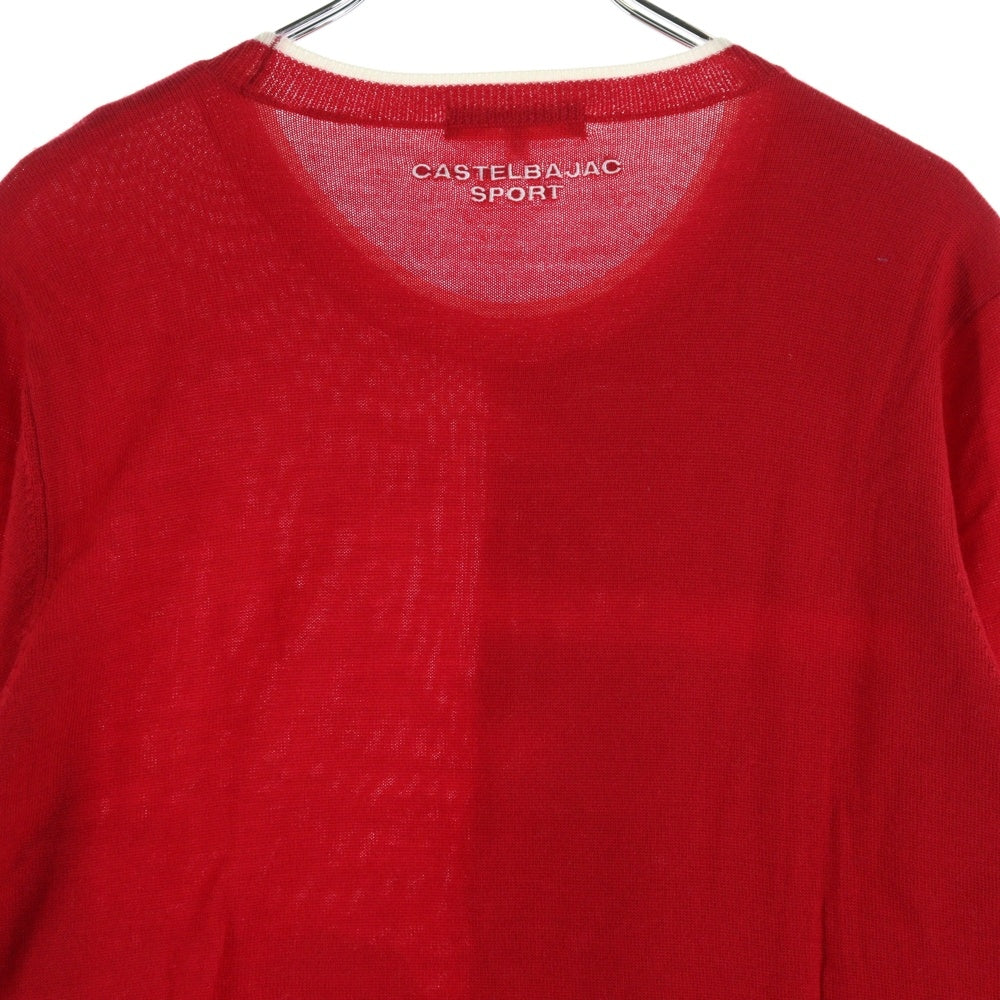 CASTELBAJAC(カステルバジャック) CASTELBAJAC SPORT PINK PANTHER ウールニット セーター レッド 24280-202