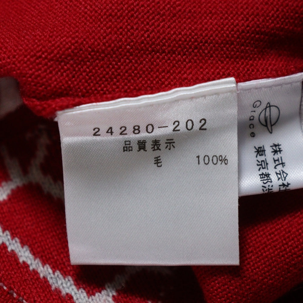 CASTELBAJAC(カステルバジャック) CASTELBAJAC SPORT PINK PANTHER ウールニット セーター レッド 24280-202