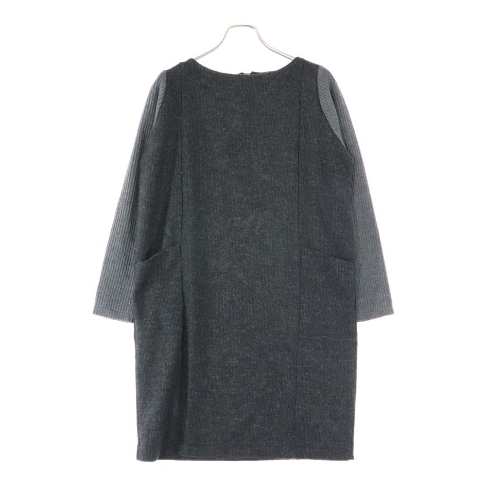 BEAMS HEART(ビームス ハート) 43-26-1354-213 ニット ワンピース ダークグレー レディース