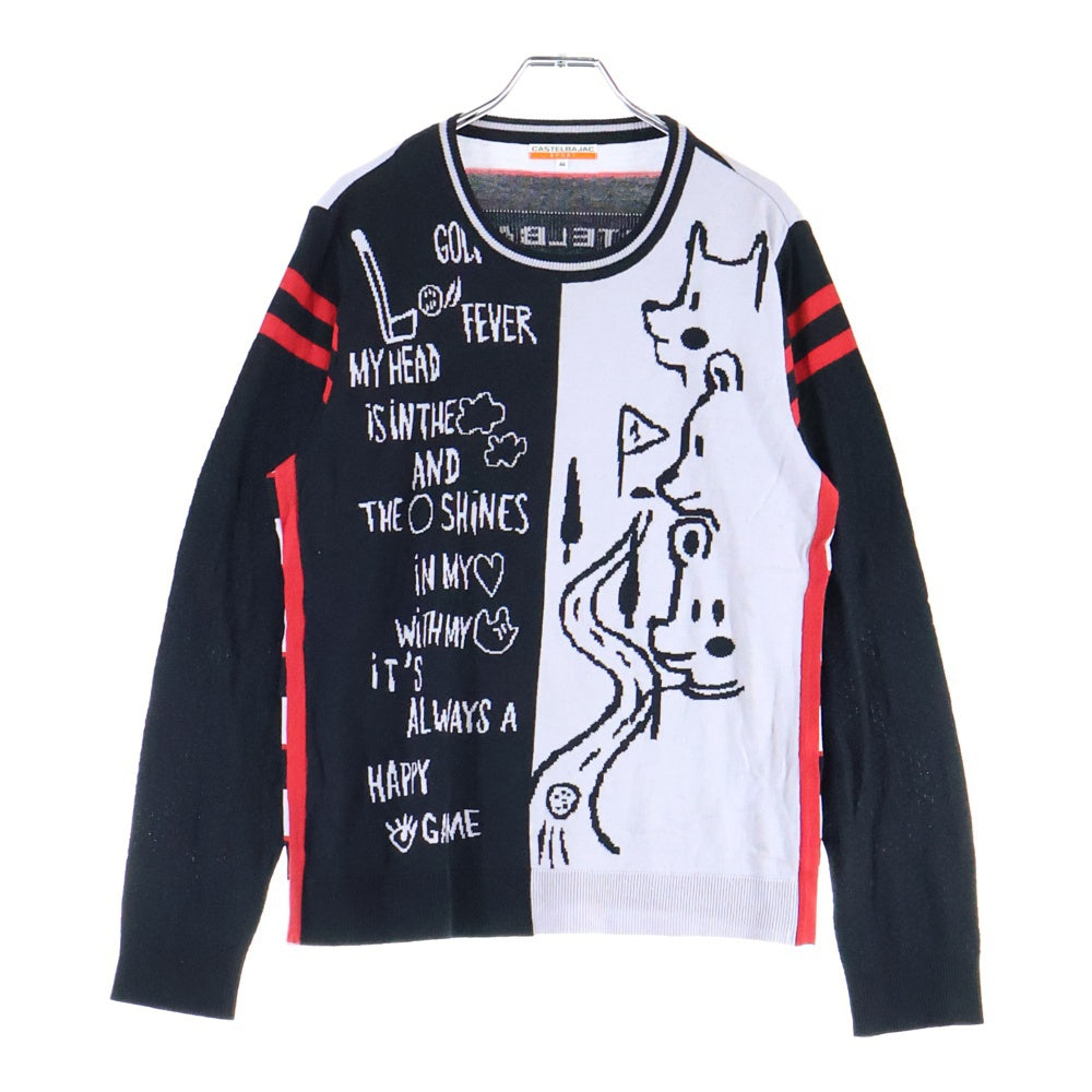 CASTELBAJAC(カステルバジャック) 24880-212 ニットセーター グレー/ブラック