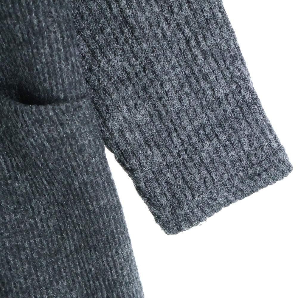 BEAMS HEART(ビームス ハート) 43-26-1288-213 ポリレーヨン ニットワンピース ダークグレー レディース