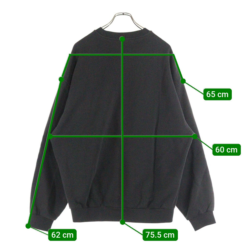 Acne Studios(アクネ ストゥディオズ) BUBBLE LOGO SWEATSHIRT バブル ロゴ クルーネックスウェットトレーナー ブラック FN-MN-SWEA000311