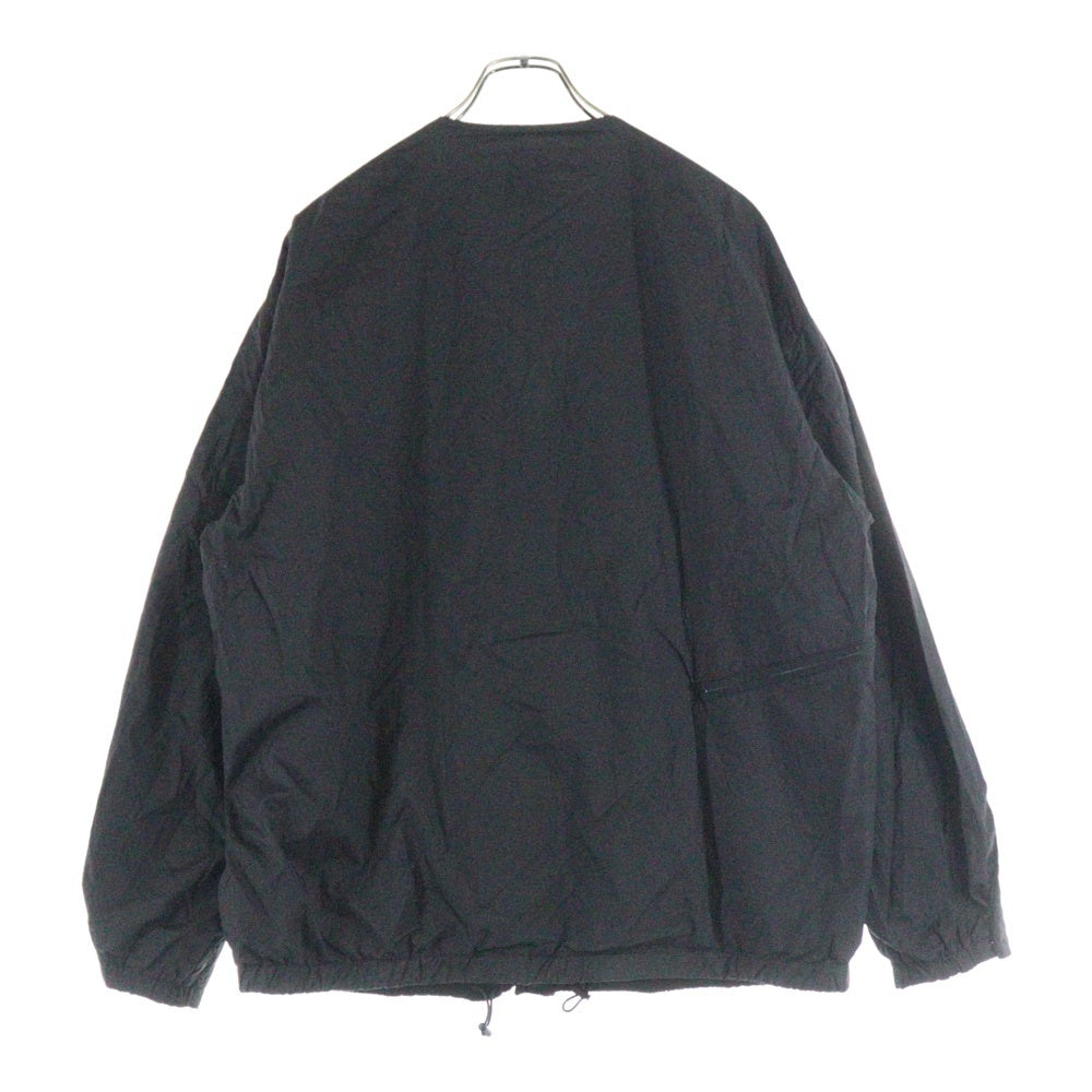 NO BRAND(ノーブランド) 迷迭香 (マンネンロウ) BSHOP別注 オクタ 裏起毛 ナイロンカーディガンジャケット ブラック 24FJK-MEX05BS