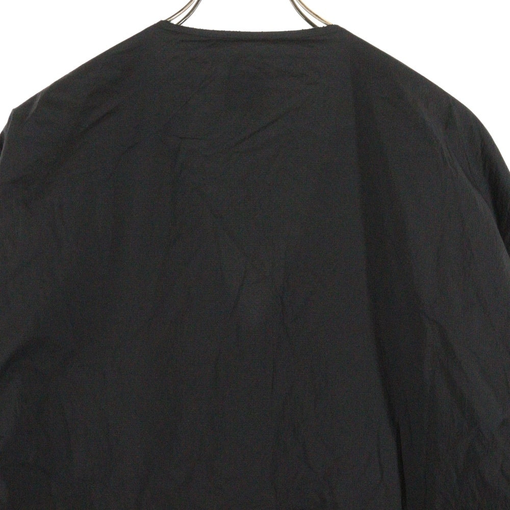 NO BRAND(ノーブランド) 迷迭香 (マンネンロウ) BSHOP別注 オクタ 裏起毛 ナイロンカーディガンジャケット ブラック 24FJK-MEX05BS