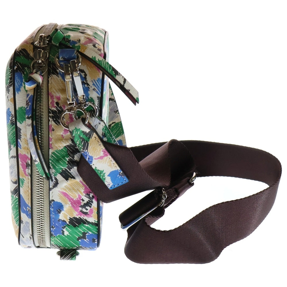 GANNI(ガニー) BANNER FLORAL PRINTED CAMERA CROSSBODY BAG バナー フローラル プリント カメラバッグ ショルダーバッグ マルチ