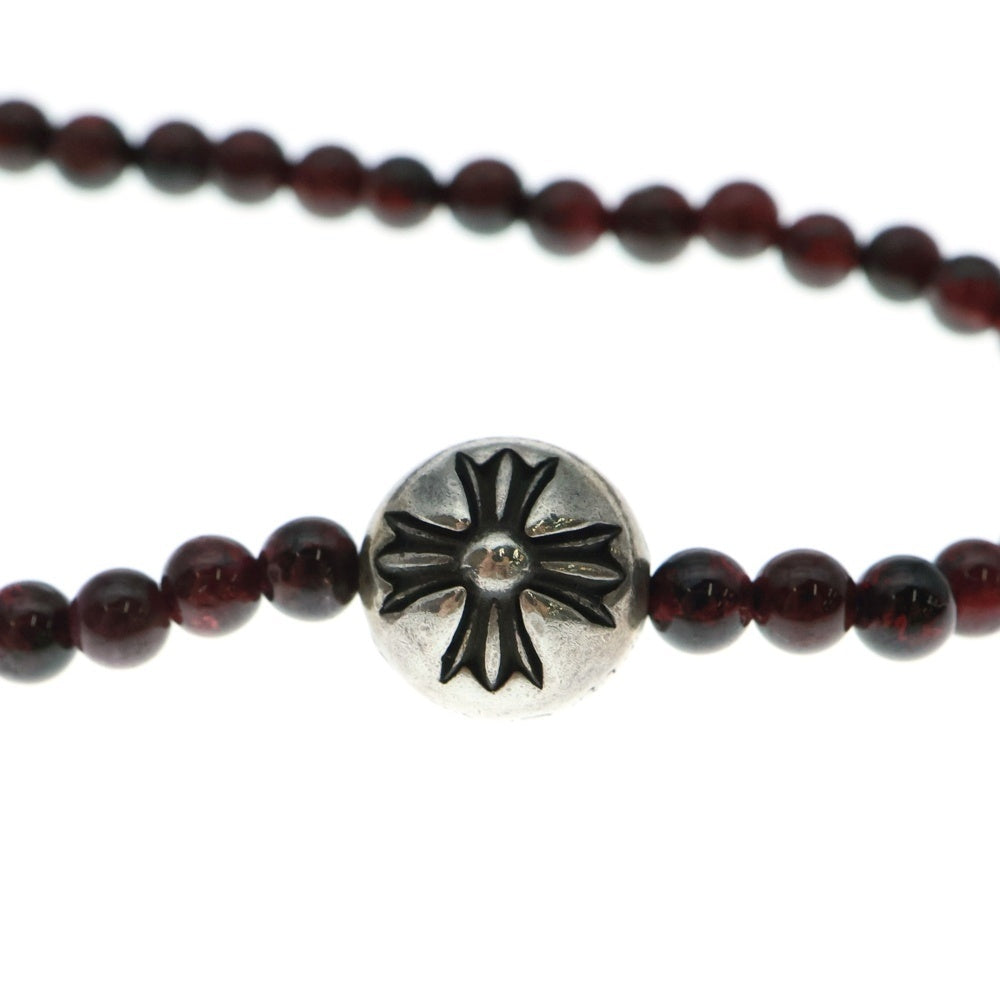 CHROME HEARTS(クロムハーツ) BEAD ビーズ ターコイズ クロスボールネックレス ブラウン