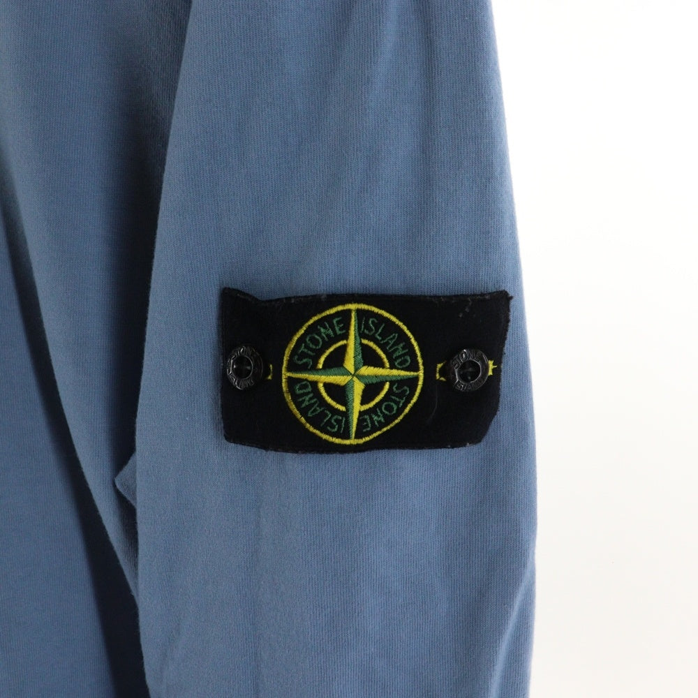 STONE ISLAND(ストーンアイランド) コンパスパッチ クルーネック ロングスリーブカットソー 長袖Tシャツ ブルー 771563750