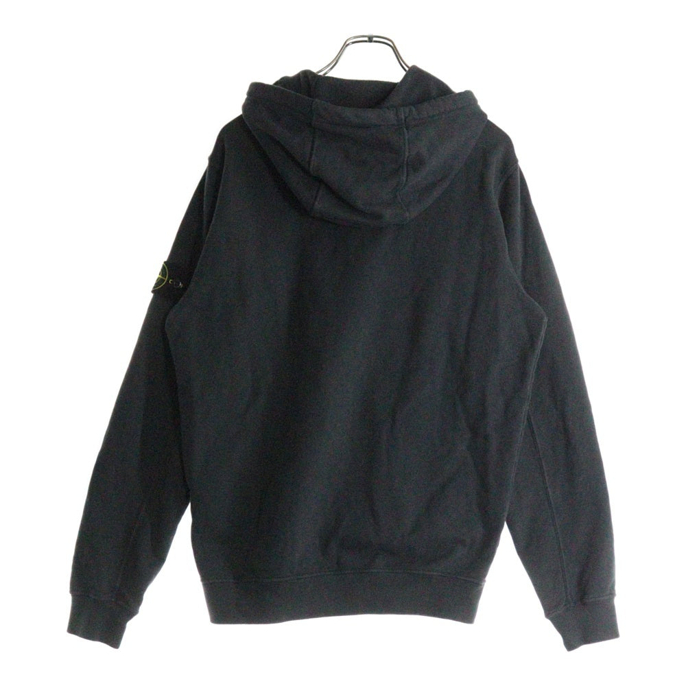 STONE ISLAND(ストーンアイランド) ZIP HOOD FELPA コンパスパッチ ジップアップフーディ スウェットパーカー グレー 791561620