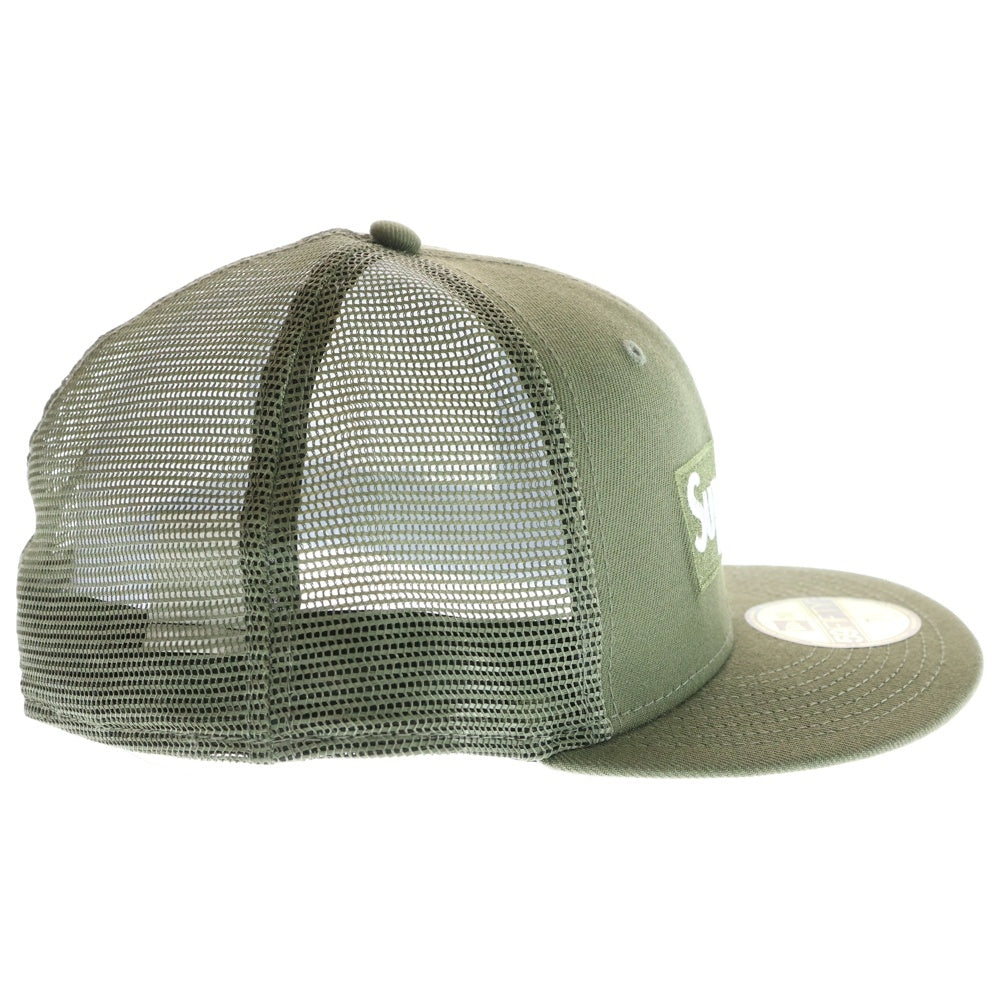 SUPREME(シュプリーム) 23SS × NEW ERA Box Logo Mesh Cap ボックス ロゴ メッシュ キャップ 帽子 カーキ