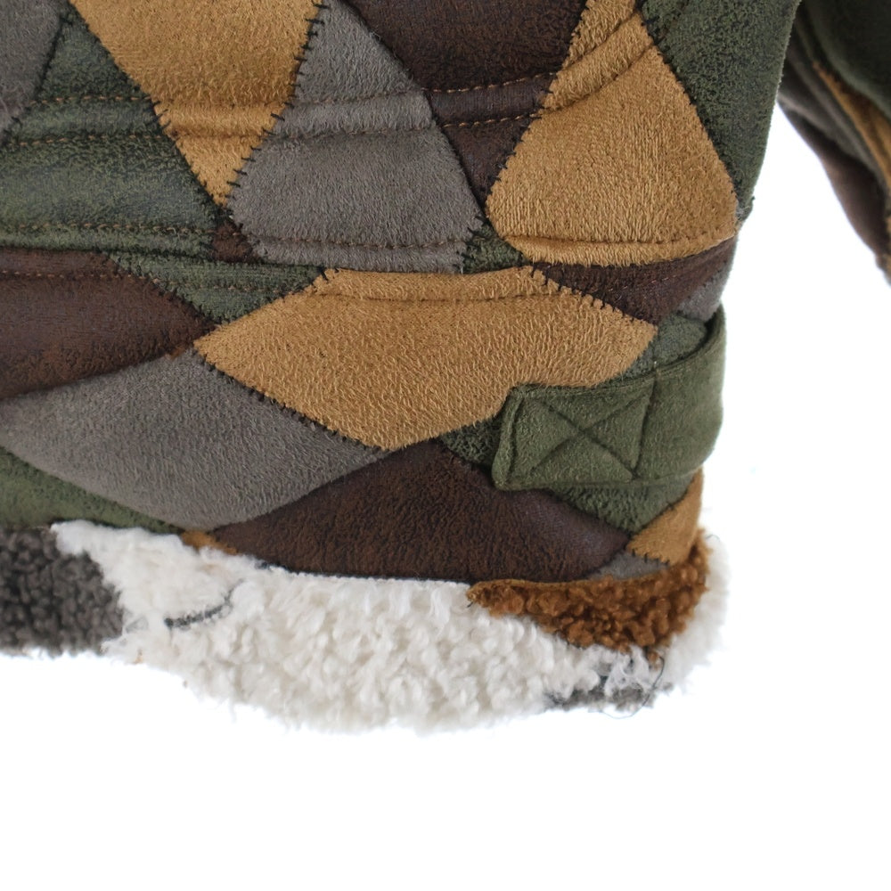 McGREGOR(マクレガー) 23AW ×久遠 ×hxcyyd フェイクレザー パッチワーク ジップアップ ジャケット マルチ 1051398700006