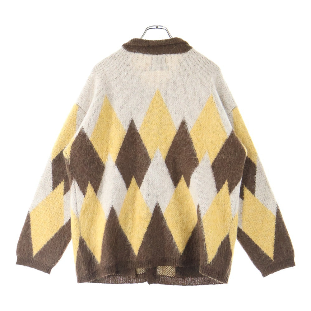 McGREGOR(マクレガー) 23AW ×久遠 ×hxcyyd 5B 襟付き アーガイル柄 ニット カーディガン マルチ